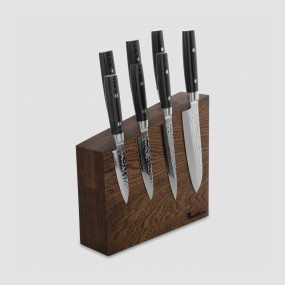Набор из 7-и кухонных ножей на подставке из дуба, серия Zen, YAXELL, Япония, YAXELL (Япония)