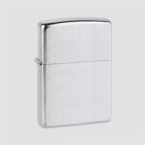 Зажигалка Classic Linen Weave Brushed Chrome, ZIPPO, США, Зажигалки ZIPPO