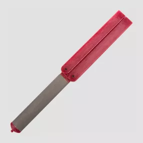 Брусок складной, алмазный, овальный Fine Grit (600), цвет: красный, серия Knife sharpeners, EZE-LAP, США, Точилки карманные