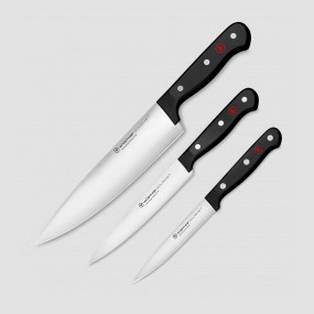 Набор из 3-х кухонных ножей поварская тройка, серия Gourmet, WUESTHOF, Золинген, Германия, Подарочный набор кухонных ножей