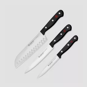 Набор из 3-х кухонных ножей поварская тройка, серия Gourmet, WUESTHOF, Золинген, Германия, Наборы кухонных ножей WUESTHOF