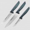 Набор кухонных ножей в коробке, 3 шт (110 мм, 150 мм, 200 мм,) синие ручки, серия Niza, ARCOS, Испания