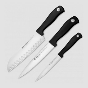 Набор из 3-х кухонных ножей поварская тройка, серия Silverpoint, WUESTHOF, Золинген, Германия, Наборы ножей "Поварская тройка" 