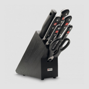 Набор кухонных ножей 7 предметов в подставке, серия Classic, WUESTHOF, Золинген, Германия, Подарочный набор кухонных ножей