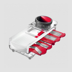 Терка для фруктов и овощей, 5 ножей для различных видов нарезки, материал: нержавеющая сталь, пластик, серия Coated aluminium, Westmark, Германия, WESTMARK (Германия)