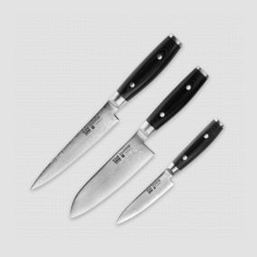 Набор из 3-х кухонных ножей поварская тройка, серия RAN, YAXELL, Япония, YAXELL (Япония)