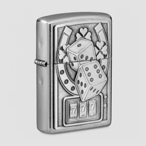 Зажигалка бензиновая Lucky 7, ZIPPO, США, Зажигалки ZIPPO