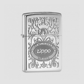 Зажигалка Classic Crown Stamp High Polish Chrome, ZIPPO, США, Зажигалки