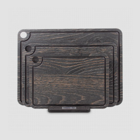 Набор из 3-х разделочных досок на подставке, дуб Бренди, в подарочной упаковке, композитный материал, серия Elegance, ComposeEat, Россия, COMPOSE EAT (Россия)