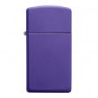 Зажигалка бензиновая узкая Slim Purple Matte, ZIPPO, США_00824770065607258528.jpg