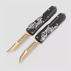 Набор ножей автоматических фронтальных выкидных UlTX-85 Hellhound + Warhound, 7,9 см, MICROTECH, США, Нож автоматический фронтальный MICROTECH