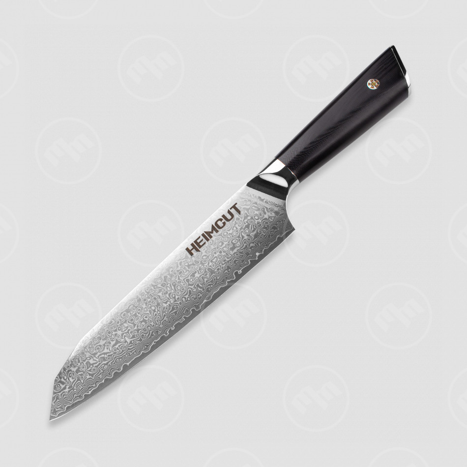 Нож кухонный Santoku, 18 см, Triangle Damascus, HEIMCUT, Россия