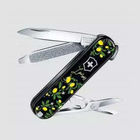 Нож швейцарский складной Classic CD When life gives you Lemons, 7 функций, 4 см, VICTORINOX, Швейцария, Швейцарский нож брелок