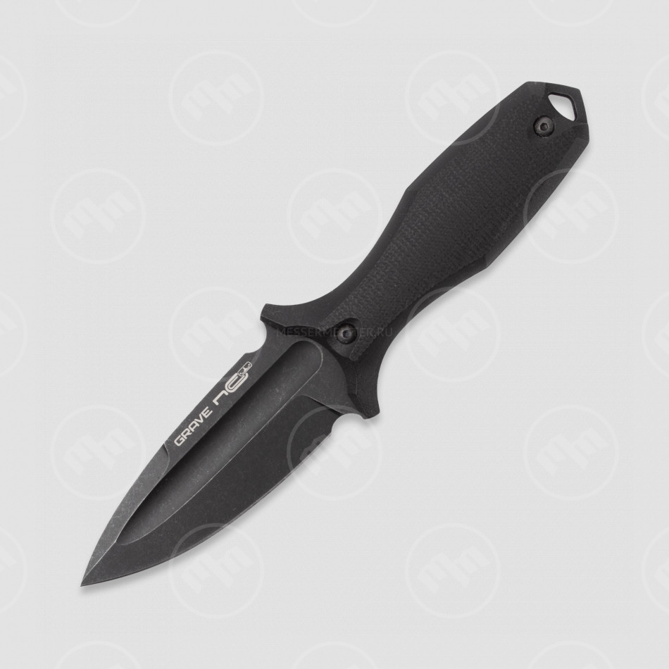 Нож с фиксированным клинком Grave, 8,8 см, N.C. CUSTOM, Россия