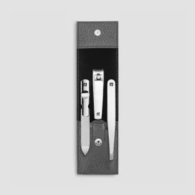 Набор маникюрный в кожаном футляре, цвет антрацит, 3 предмета, Classic Inox, ZWILLING J.A. HENCKELS, Германия, Лучшие маникюрные наборы