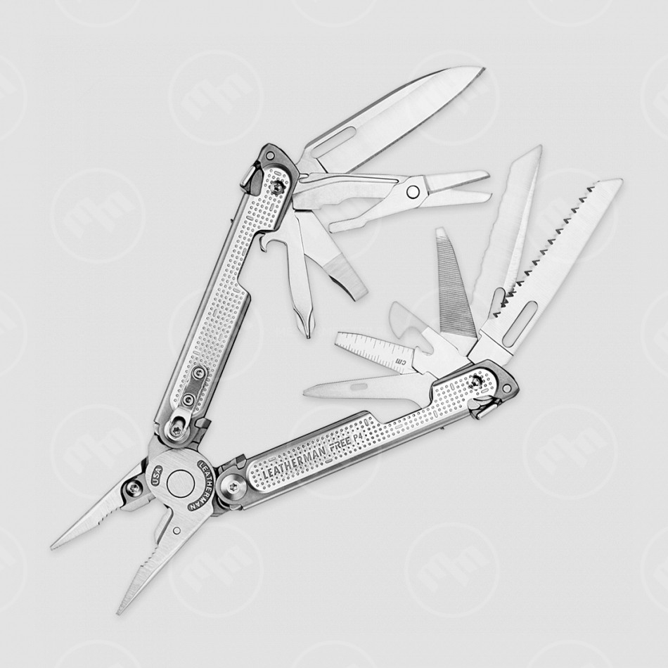 Мультитул Free P4, 21 инструмент, цвет стальной, LEATHERMAN, США