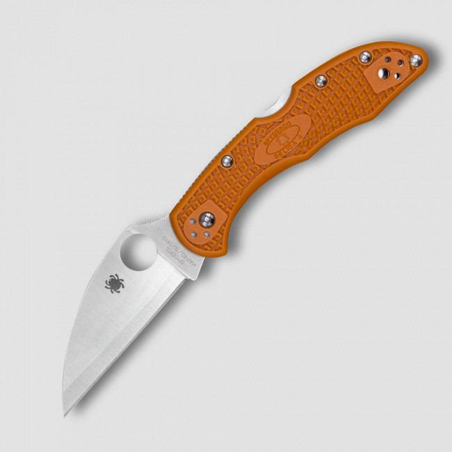 Нож складной Delica 4 FRN Burnt Orange Wharncliffe HAP 40 Sprint Run, 7,4 см, SPYDERCO, США