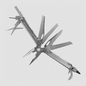 Мультитул Wave Gift , 17 инструментов, материал: нержавеющая сталь, цвет: стальной, чехол - нейлон, LEATHERMAN, США, LEATHERMAN (США)