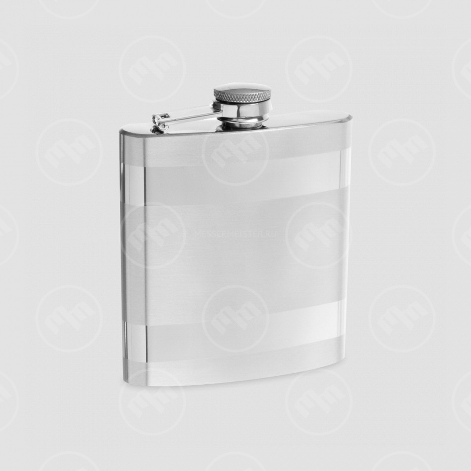 Фляга, 180 мл, сталь, серебристый, S. QUIRE, Италия