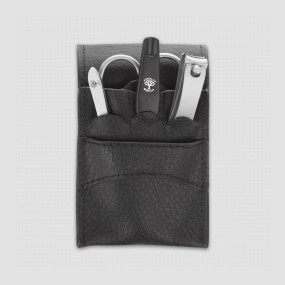 Набор маникюрный Basic Set, 4 предмета, кожаный футляр, BOKER, Германия, Маникюрные инструменты BOKER