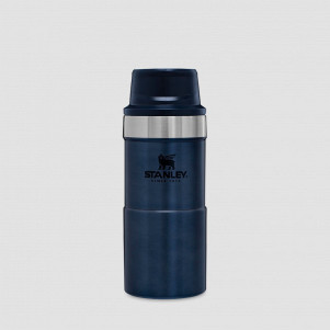 Термокружка Classic Trigger Action One Hand 2.0, объем: 250 мл, цвет: синий, STANLEY, США, Термокружки