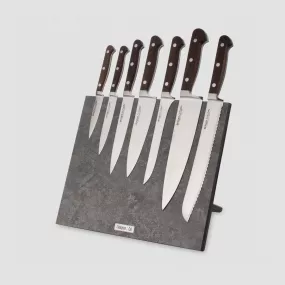 Набор кухонных ножей, 7 штук, на магнитной подставке ComposeEat, серия Classic Smoked Oak, BERGER CUTLERY, Германия, Classic Smoked oak BERGER CUTLERY