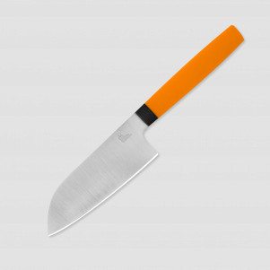 Нож поварской кухонный сантоку SA110, 11,5 см, сталь N690, Orange, OWL KNIFE, Россия, OWL KNIFE (Россия)