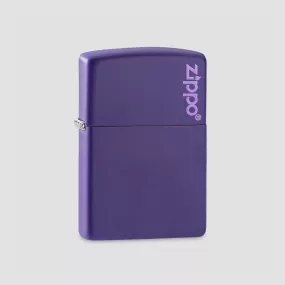 Зажигалка Classic Purple Matte Zippo Logo, ZIPPO, США, Зажигалки