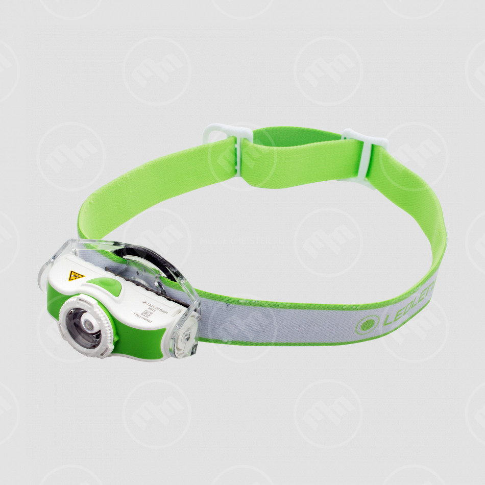 Фонарь налобный (501593), цвет зелено-белый, LED LENSER, Германия