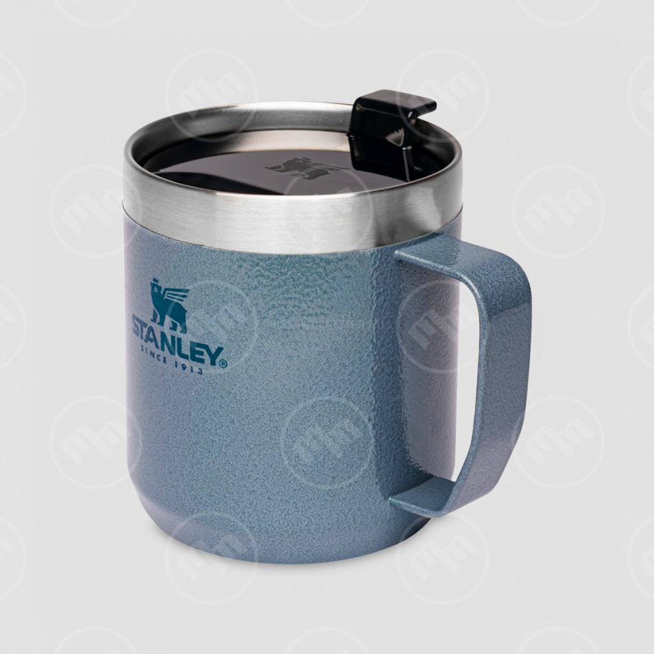Термокружка с ручкой Classic, объем: 0,35 л, материал: нержавеющая сталь 18/8, цвет: голубой, STANLEY, США