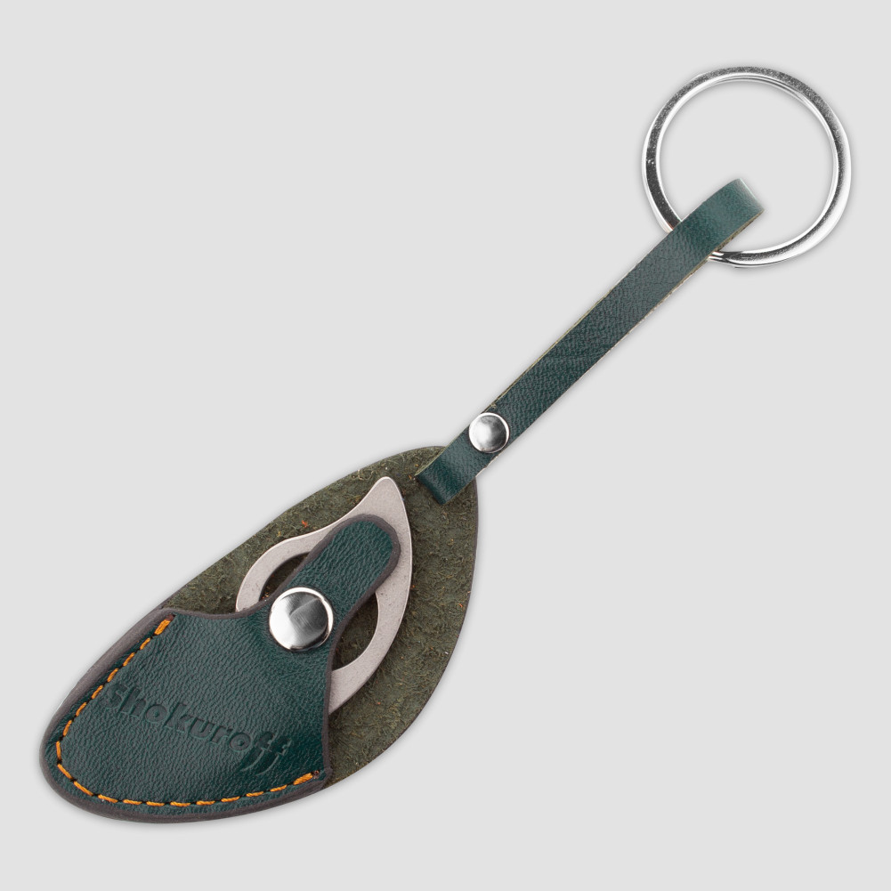 Нож-брелок коготь, 2,3 см, изумрудный, SHOKUROFF KNIVES, Россия