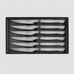 Набор столовых ножей для стейка 6 штук, рукоять нержавеющая сталь, серия Steak Knives, ARCOS, Испания, ARCOS (Испания)