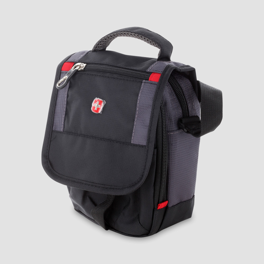 Сумка-планшет Mini boarding bag для документов, черный, серый, 22 х 15 х 5 см, WENGER, Швейцария