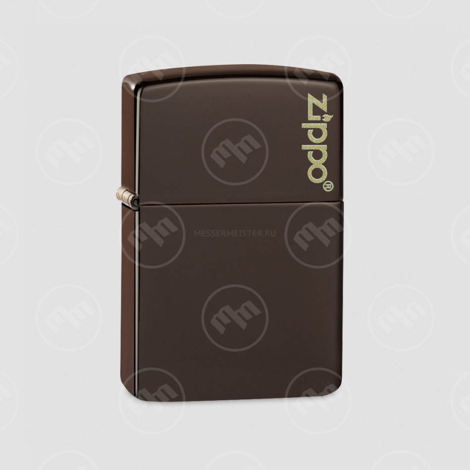 Зажигалка Classic Brown Matte Zippo Logo, ZIPPO, США