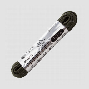 Паракорд 550 световозвращающий army green, 10 м, серия Cord 550, CORD, Россия, Паракорд 550