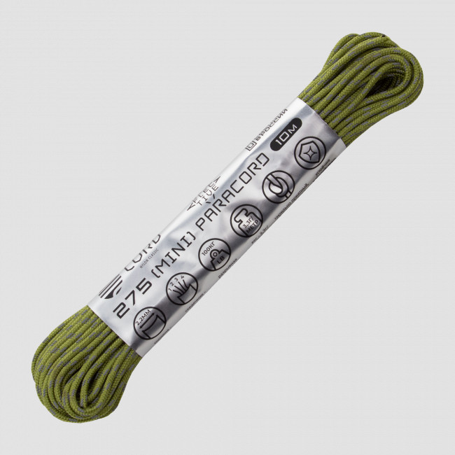 Паракорд 275 световозвращающий moss, 10 м, серия Cord 275, CORD, Россия