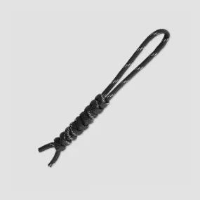 Темляк из паракорда световозвращающий black, серия Cord Тип1, CORD, Россия, Темляки из паракорда CORD
