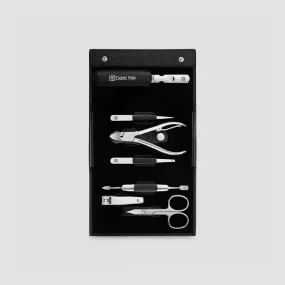 Набор маникюрный в кожаном футляре, цвет черный, 7 предметов, Classic Inox, ZWILLING J.A. HENCKELS, Германия, 