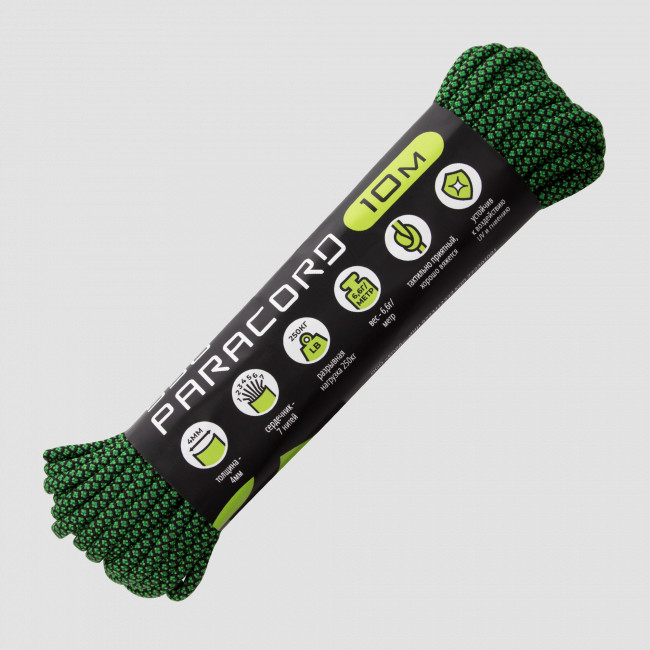 Паракорд 550 green snake, 10 м, серия Cord 550, CORD, Россия