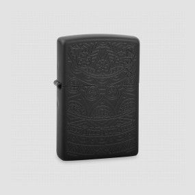 Зажигалка Tone on Tone Design с покрытием Black Matte, ZIPPO, США, Зажигалки