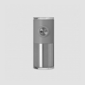 Мельница для перца и соли, PEPNETIC, серая, с магнитным креплением, размер 4,5 х 11 см, серия Pepnetic, ADHOC, Германия, Мельницы для специй