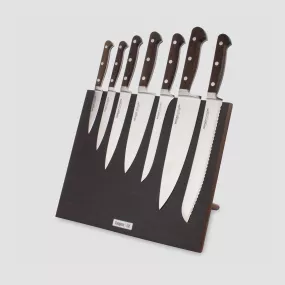Набор кухонных ножей, 7 штук, на магнитной подставке ComposeEat, серия Classic Smoked Oak, BERGER CUTLERY, Германия, Classic Smoked oak BERGER CUTLERY