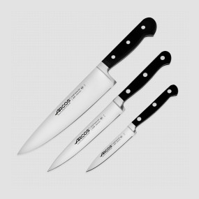 Набор из 3-х кухонных ножей поварская тройка, серия Clasica, ARCOS, Испания, Наборы кухонных ножей