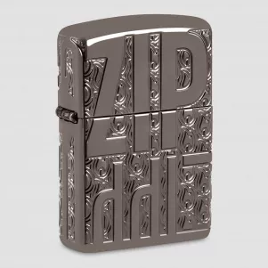Зажигалка бензиновая Armor Reverse Carve Black Ice, ZIPPO, США, Зажигалки ZIPPO