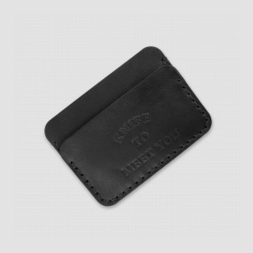 Кардхолдер с двумя отделениями, цвет черный, KNIFE TO MEET YOU, Россия, Аксессуары KNIFE TO MEET YOU