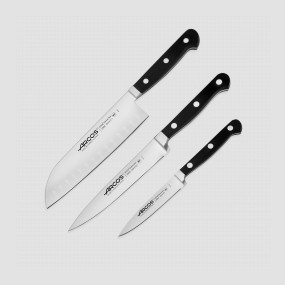 Набор из 3-х кухонных ножей поварская тройка, серия Clasica, ARCOS, Испания, Подарочный набор кухонных ножей