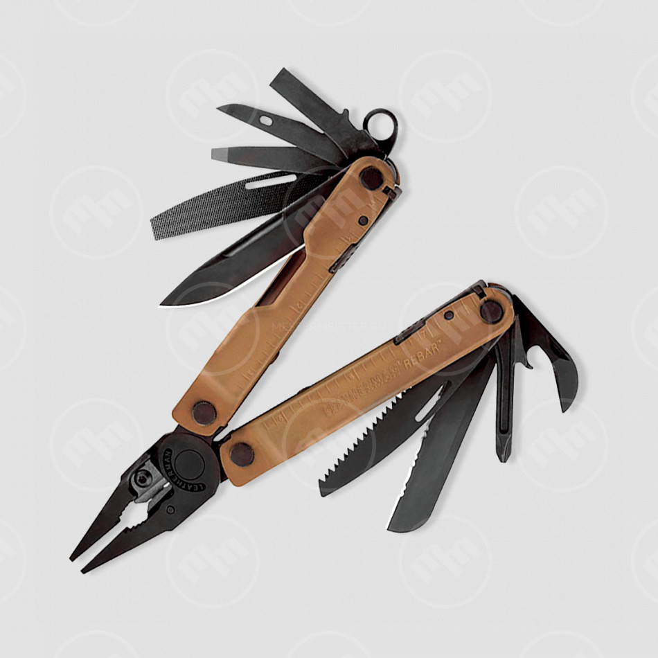 Мультитул Rebar, 17 инструментов, цвет песочный, LEATHERMAN, США