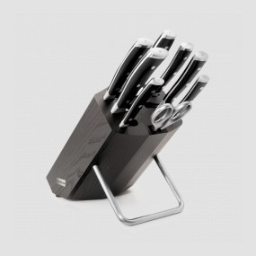 Набор из 6-ти кухонных ножей с мусатом и ножницами в деревянной подставке, серия Classic Ikon, WUESTHOF, Золинген, Германия, Подарочный набор кухонных ножей