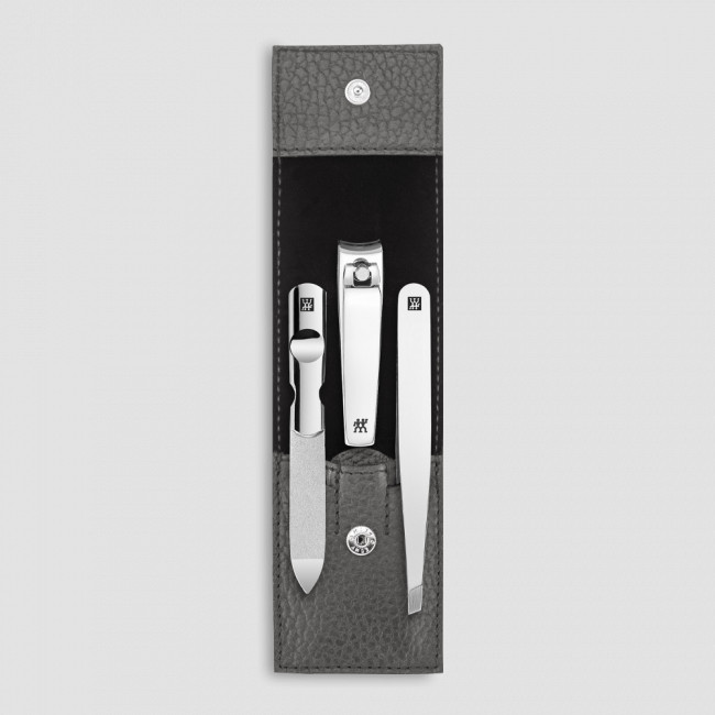 Набор маникюрный в кожаном футляре, цвет антрацит, 3 предмета, Classic Inox, ZWILLING J.A. HENCKELS, Германия