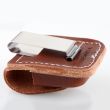 Чехол ZIPPO для зажигалки, кожа, с металлическим фиксатором на ремень, коричневый, ZIPPO, США_00781250010501493200.jpg